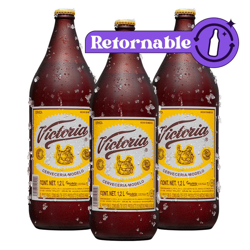 3 Pack Victoria Mega Retornable 1.2L